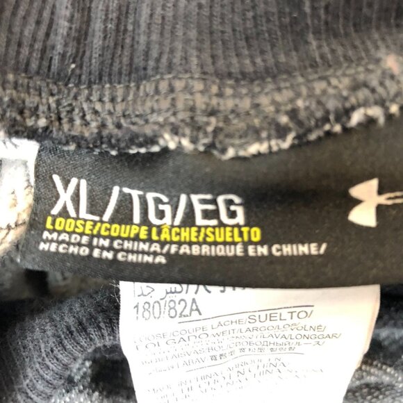 Under Armour Mens Jogger Pants XL Loose-Fit Sweatpants Gray Herringbone Athletic - Picture 5 of 13